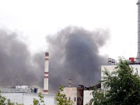 Moskvada zavod yanır