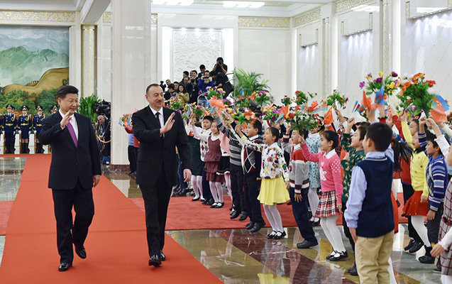 İlham Əliyev üçün Çində rəsmi qarşılanma