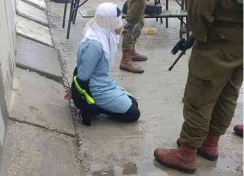 İsrail əsgərlərindən gənc qıza qarşı iyrənc hərəkət