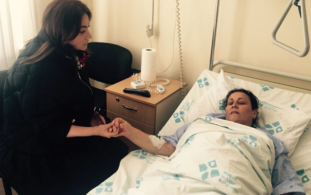 Ruhi yaralı neftçilərə baş çəkdi