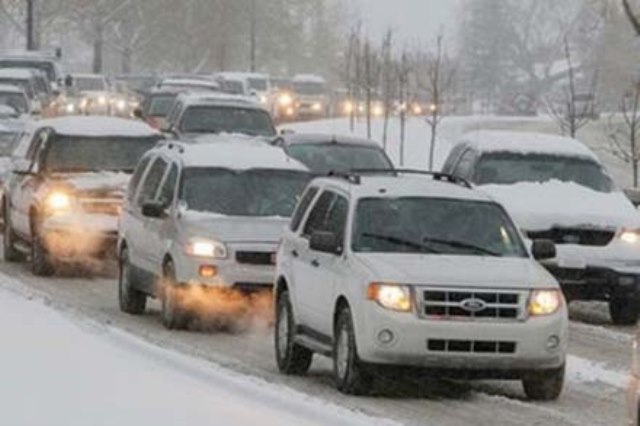 Yol polisindən qar xəbərdarlığı