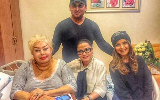 Müğənnilər İlhaməyə xəstəxanada baş çəkib