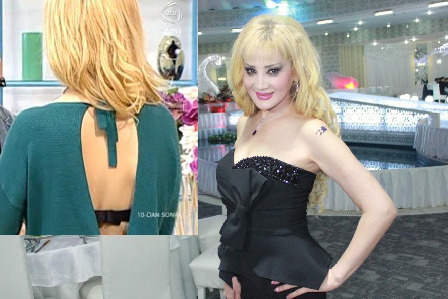 Xalq artistinin kürək dekoltesi