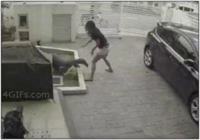 Qızın çantasını oğurlamaq istədi