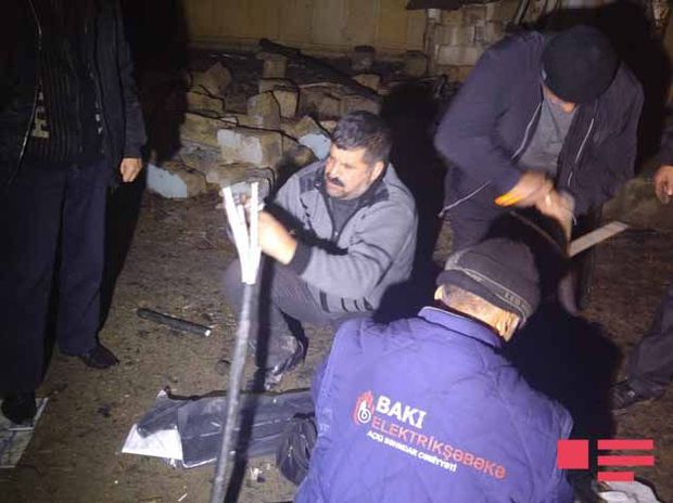 Xətaidə transformator yanıb