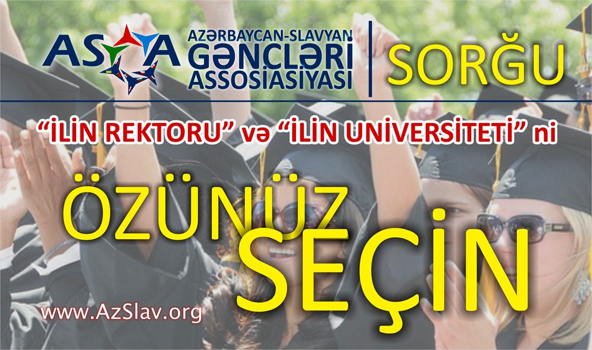 “İlin rektoru” və “İlin universiteti”ni özünüz seçin