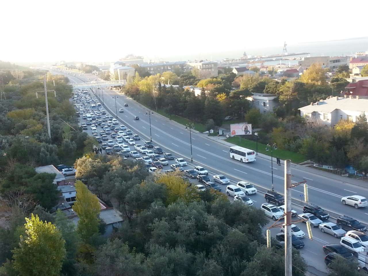 Bakıda böyük tıxac