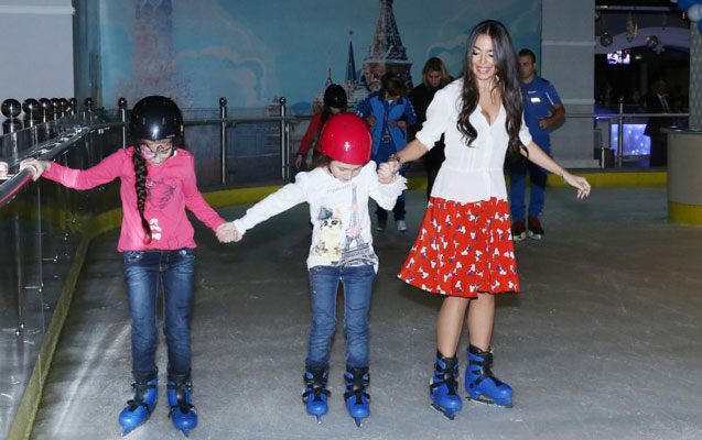 Leyla Əliyeva övladları ilə şənliyə qatıldı