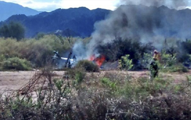 Sərnişin helikopteri qəzaya düşdü