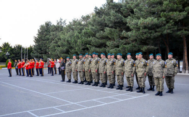 Azərbaycan sülhməramlılarının bir qrupu vətənə dönüb