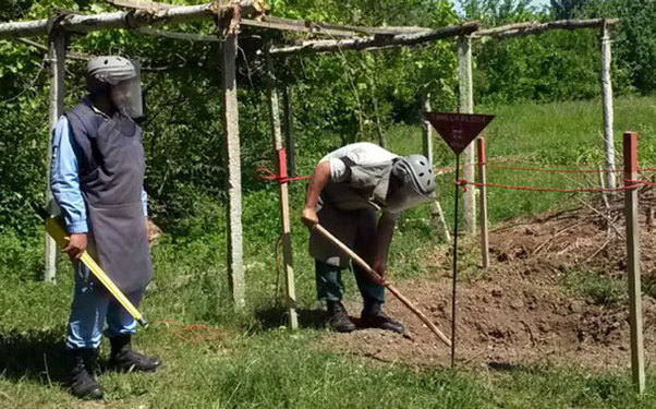 Göygöldə partlamamış hərbi sursat tapıldı