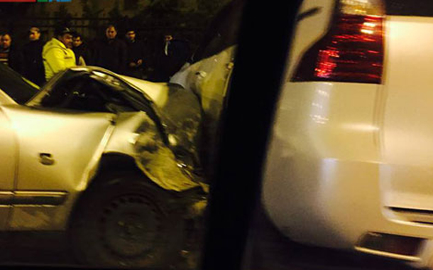 Bakıda klinika qarşısında qəza