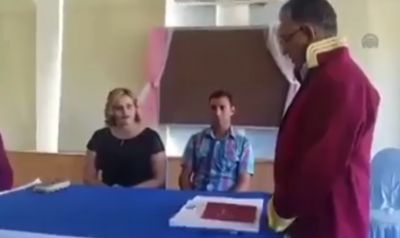 Nikah mərasimində bəyin zarafatı pis nəticələndi