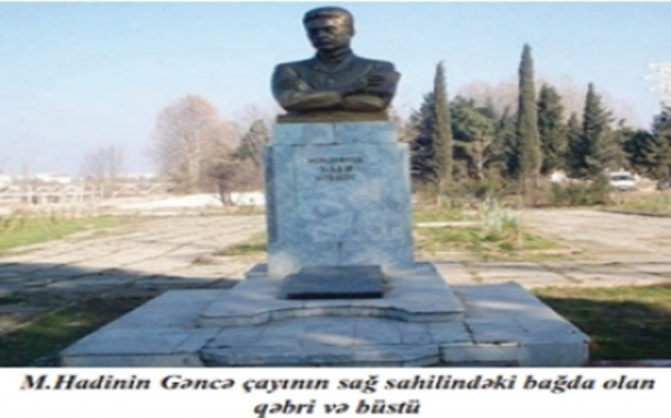 Məhəmməd Hadinin büstünün altında cəsədinin qalıqları tapılmayıb