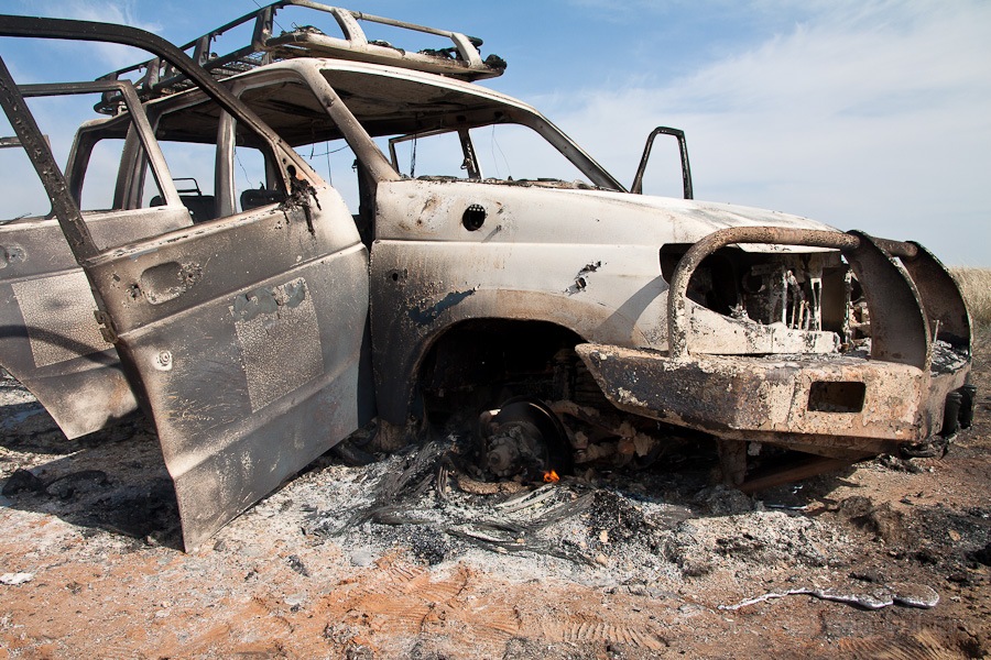Bakıda hakimin maşını yandırıldı