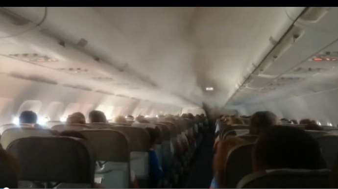 Qəzaya uğramış Rusiya təyyarəsinin içərisindən görüntülər yayıldı