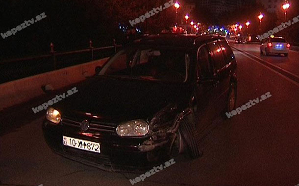 Bakıxanov körpüsündə qəza