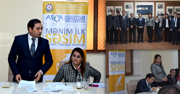 Azərbaycan-Slavyan Gəncləri Assosiasiyası ilk dəfə səs verənləri maarifləndirdi