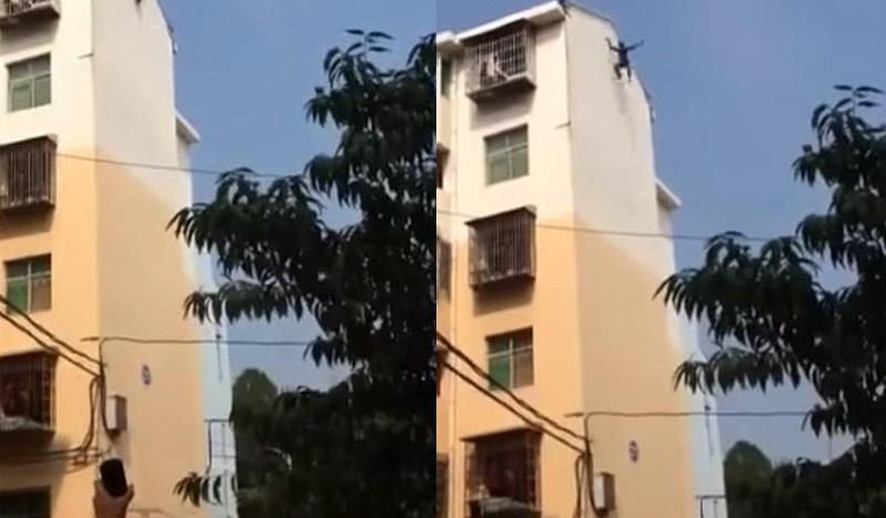 Gənc oğlan 6-cı mərtəbədən yıxıldı