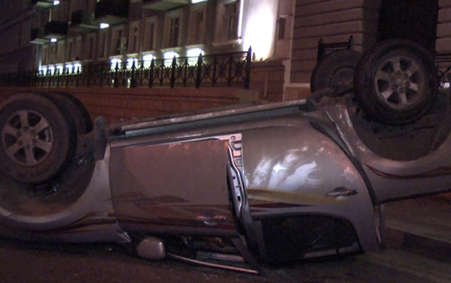 Bakıda qadın qəza törətdi