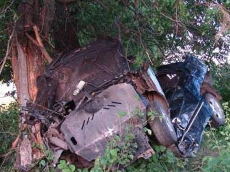 Avtomobil ağaca çırpıldı, sürücü öldü