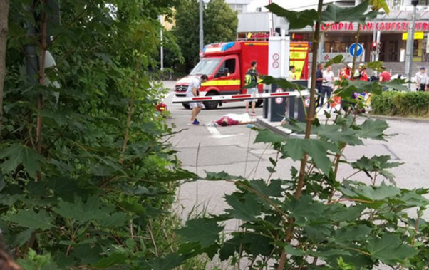 Münhenin mərkəzində atışma