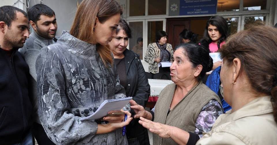 Qənirə Paşayeva Abulbəyli kəndində seçicilərlə görüşüb