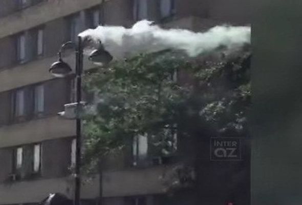 Bakıda təhlukəsizlik şəhər kamerası belə yandı