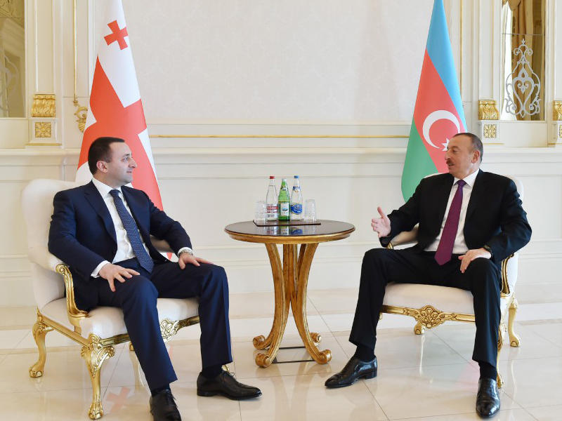 Prezident İlham Əliyev Gürcüstanın baş nazirini qəbul edib