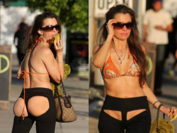 Model küçəyə belə çıxdı