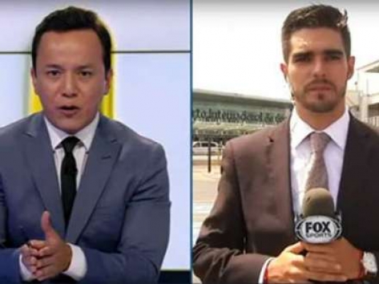 Canlı yayımda jurnalisti maşın vurdu