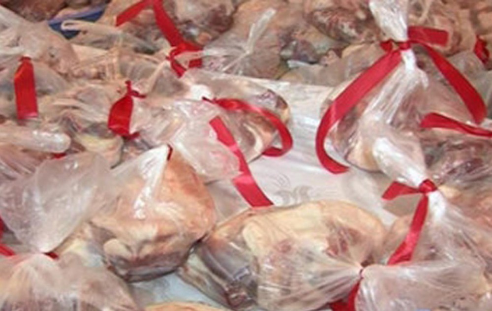 Mingəçevirdə 1200 ailəyə qurban payı verilib