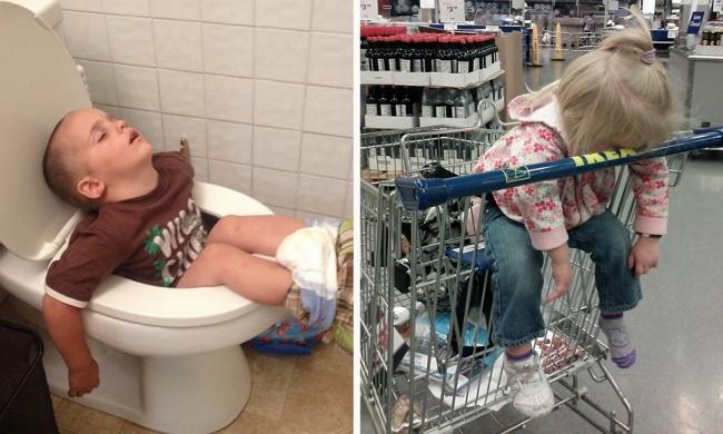 Uşaqlar istədikləri yerdə yata bilərlər -