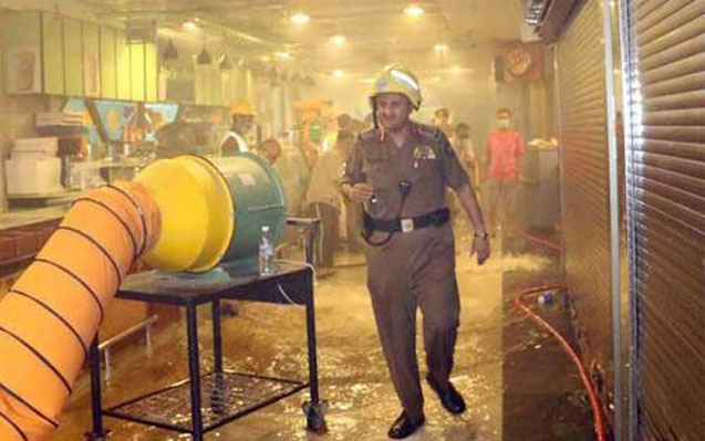 Məkkədə güclü yanğın