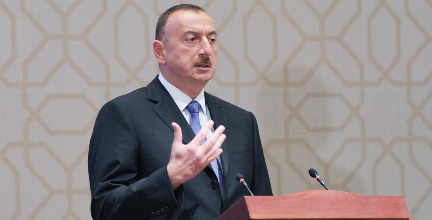 İlham Əliyev Kürdəmir rayonuna getdi