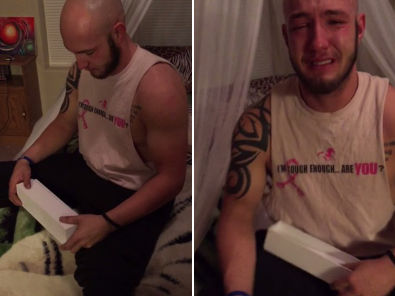 Həyat yoldaşının hədiyyəsi kişini ağlatdı