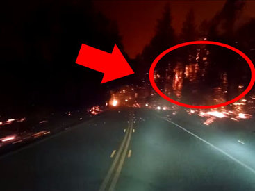 Sürücü kameraya əsl cəhənnəmi çəkdi