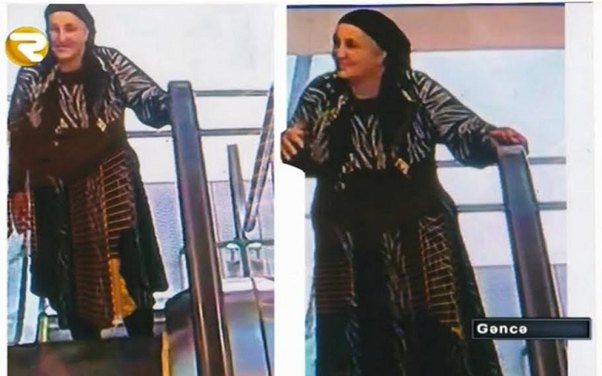 Qızıl oğurlayan qadın kameraya düşdü