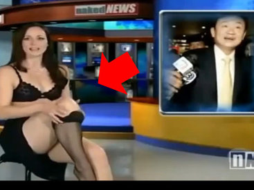 Aparıcı efirdə soyundu