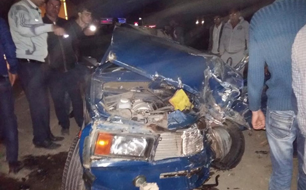 Balakəndə polislər qəzaya düşdü —