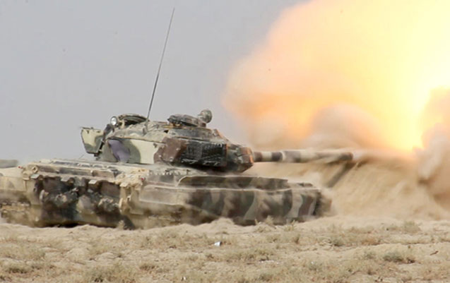 Təlimlərin döyüş atışlı əsas mərhələsi keçirildi -