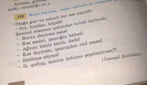 “Dərslik” belə olar