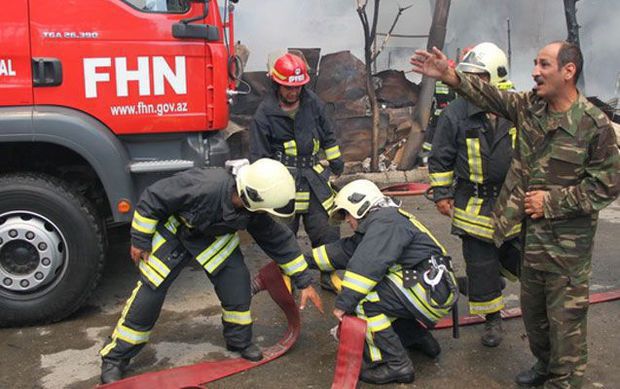 Bakıda hoteldə yanğın olub