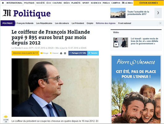 Prezidentin bərbəri 17 min manat maaş alır