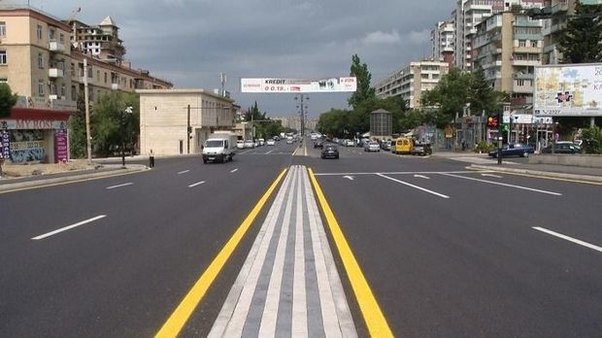Qara Qarayev prospektinin daha bir hissəsi təmir edilib