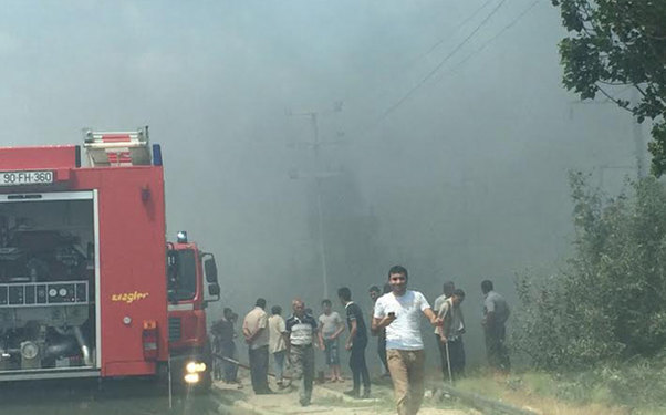 Bakıda güclü yanğın