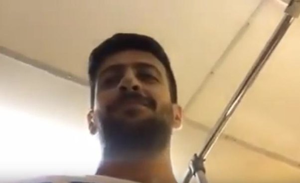 Abbas Bağırov metroda - video