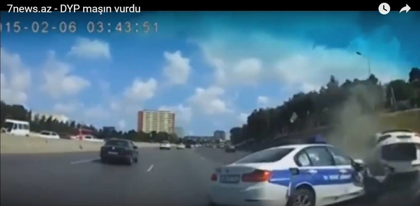 WhatsApp-a başı qarışan DYP-çi maşına belə çırpıldı