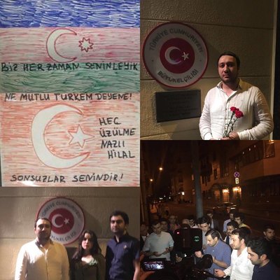 Azərbaycanlı gənclər Türkiyəyə belə dəstək oldular