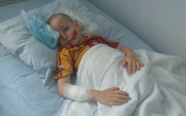 7 yaşlı uşağı maşın vurdu